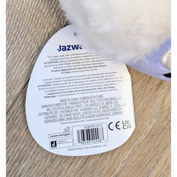 NEW Milanda The Donkey Squishmallow 6" Lilac Stuffed Plush 2024 Flower Crown - Picture 6 of 8